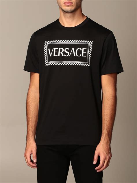 versace black t-shirt|Versace t shirt price.